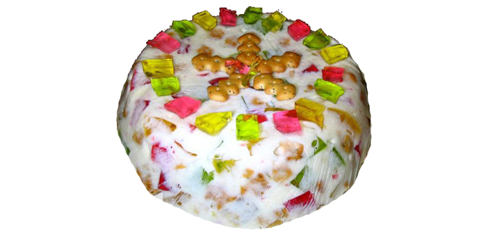 Тортик из крекера и желе