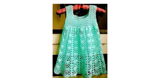 Вязанное платье к лету крючком